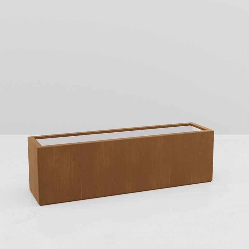 GAIA RECTANGULAR PLANTER CORTEN EFFECT GAIA RECTANGULAR PLANTER CORTEN EFFECT
